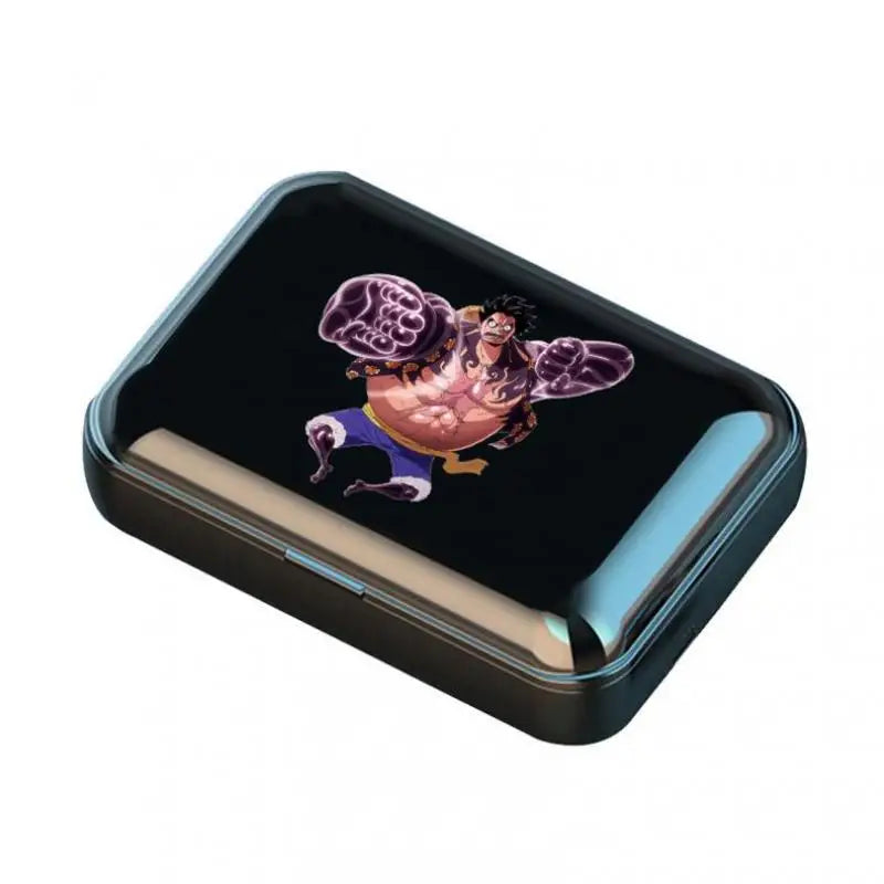 Auriculares Bluetooth de una pieza estilo deportivo portátiles de largo alcance HD Cartoon Monkey D. Luffy auriculares para juegos