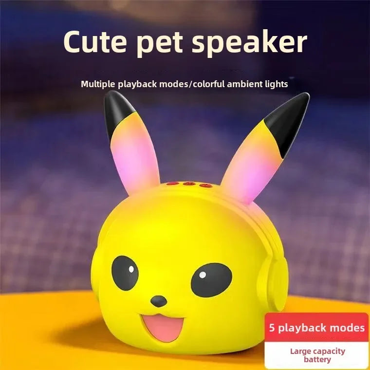 Pikachu Altavoz Bluetooth inalámbrico Altavoz pequeño portátil Subwoofer pesado Mini Bluetooth bajo Subwoofer regalos-MovilExpressShop