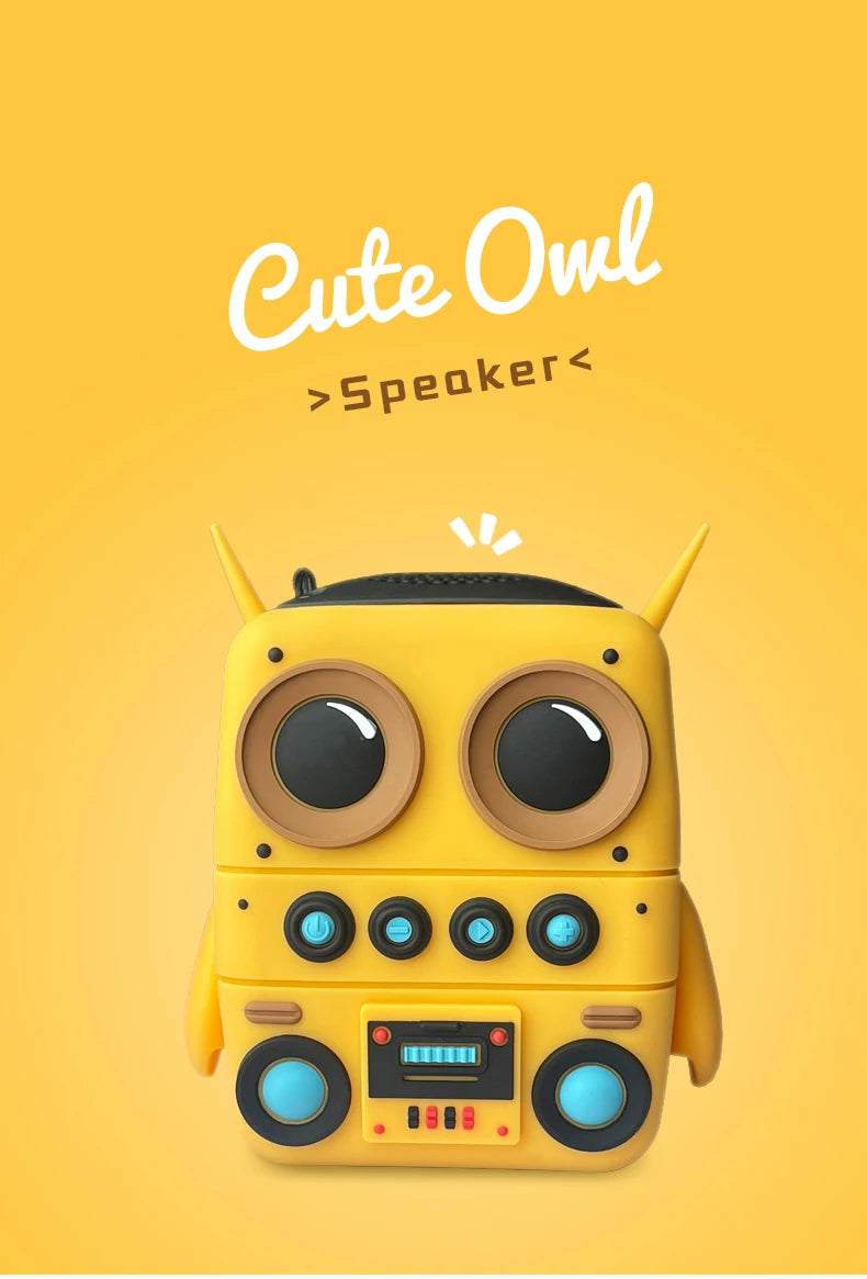 Buho Altavoz Bluetooth inalámbrico TK-200, minialtavoces portátiles impermeables IP65, compatible con tarjeta de memoria, estéreo HiFi, altavoces de graves pesados-MovilExpressShop