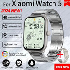 2025 nuevo para Xiaomi Watch 5 hombres mujeres HD AMOLED pantalla de visualización ritmo cardíaco Bluetooth llamada GPS pista impermeable deportes reloj inteligente