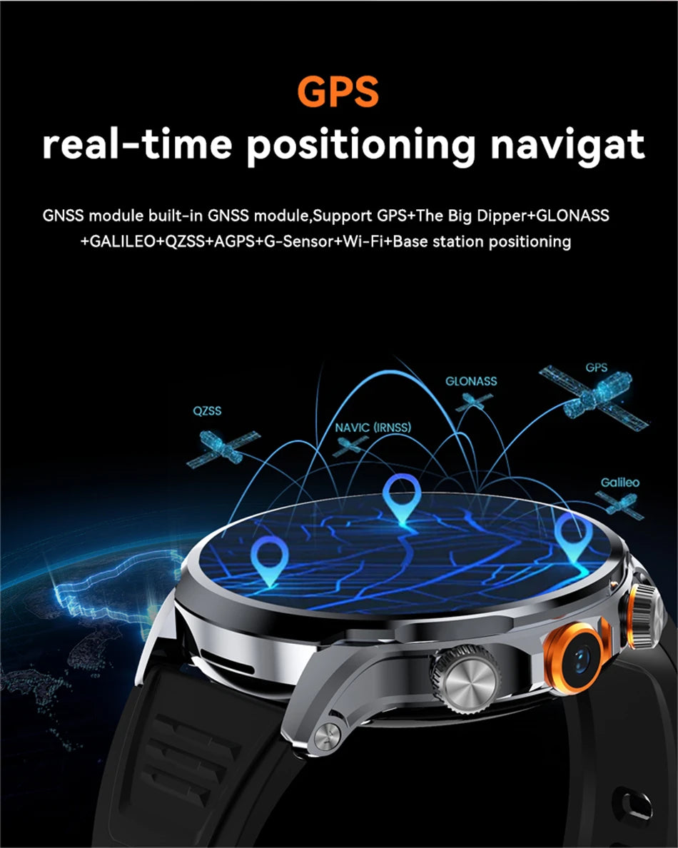 Reloj inteligente Android Netcom completo 5G/4G con cámara con tarjeta SIM videollamada AMOLED GPS WIFI Google Play mapas reloj inteligente para hombres y mujeres