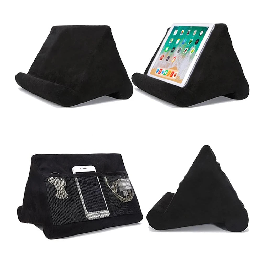Soporte para tableta con almohada de esponja para IPad, Samsung, Huawei, Xiaomi, soporte para tableta, soporte para teléfono móvil, almohada, soporte de lectura multiángulo