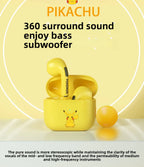 Pokemon Pikachu 5,0 inalámbrico Bluetooth deportes reducción de ruido auriculares táctiles con micrófono estuche de carga auriculares manos libres lindo-MovilExpressShop