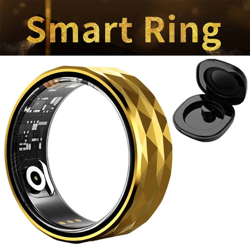 Smart Ring 2024 – Monitor de temperatura corporal, resistente al agua, compatible con Android e iOS-MovilExpressShop