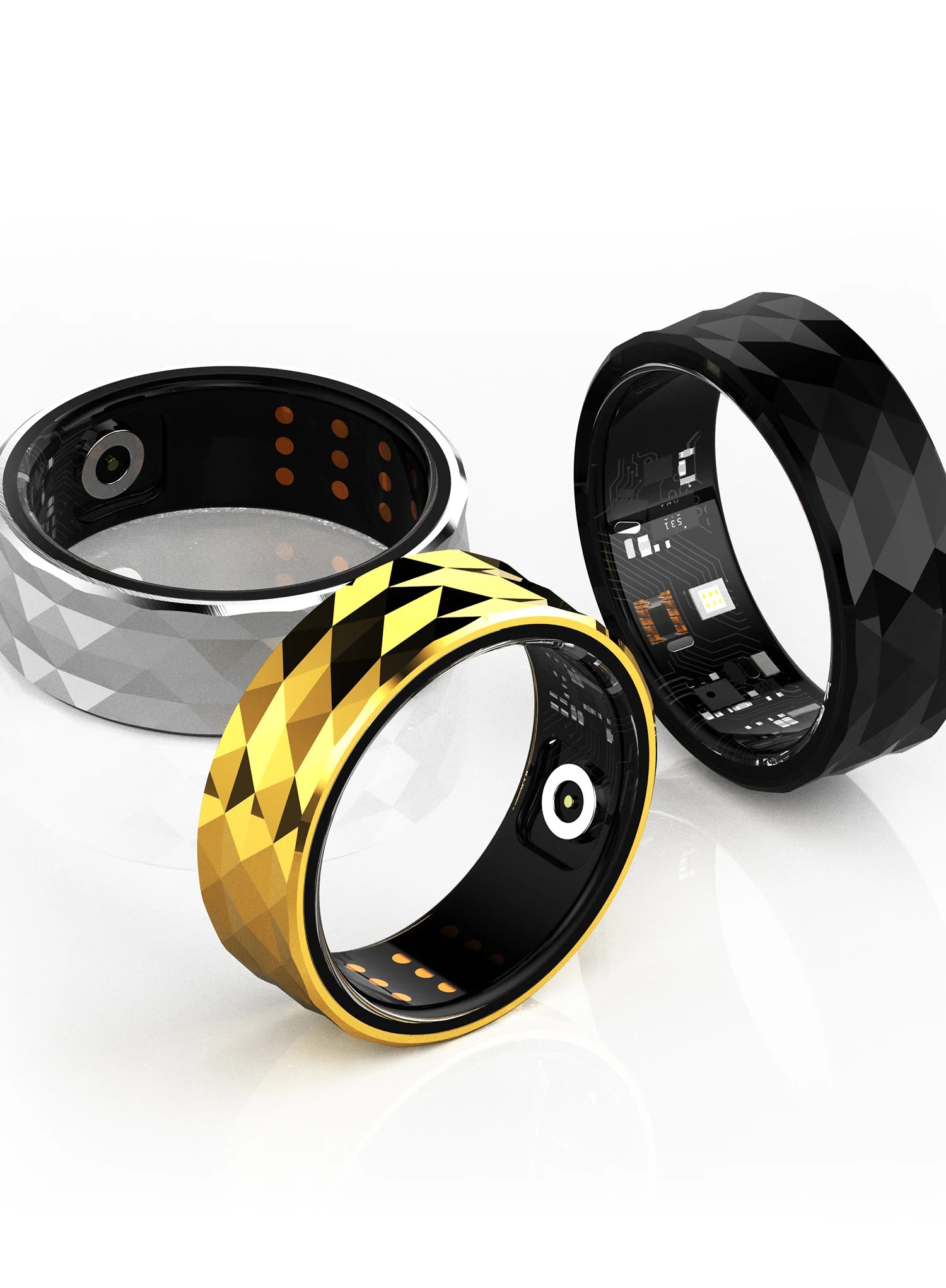 Smart Ring 2024 – Monitor de temperatura corporal, resistente al agua, compatible con Android e iOS-MovilExpressShop