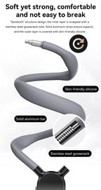 Clip magnético para teléfono con montaje en cuello 360 °   Soporte de teléfono POV de rotación para Iphone 15 14 13 12 11 10 para accesorios de teléfono SAMSUNG HUAWEI-MovilExpressShop