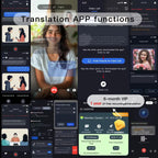 Lenovo XT53 auriculares de traducción TWS Bluetooth HD llamadas de voz auriculares con reducción de ruido para viajes de oficina auriculares con traductor AI