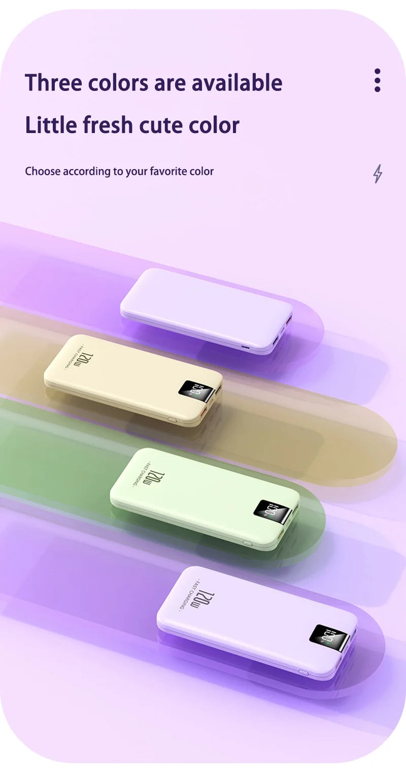 Batería de carga súper rápida Xiaomi 120W 200000 Banco de energía mAh 100000 Pantalla digital cuadrada portátil liviana de alta capacidad mAh-MovilExpressShop