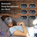 Auriculares Máscara Bluetooth para dormir Viajes Máscara para dormir portátil Reproducir música Auriculares para dormir Máscara de ojos musical ajustable para dormir-MovilExpressShop