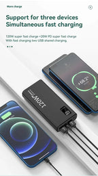 VIVO 120W Power Bank 50000mAh alta capacidad carga rápida Powerbank cargador de batería portátil para iPhone Samsung Huawei etc...-MovilExpressShop