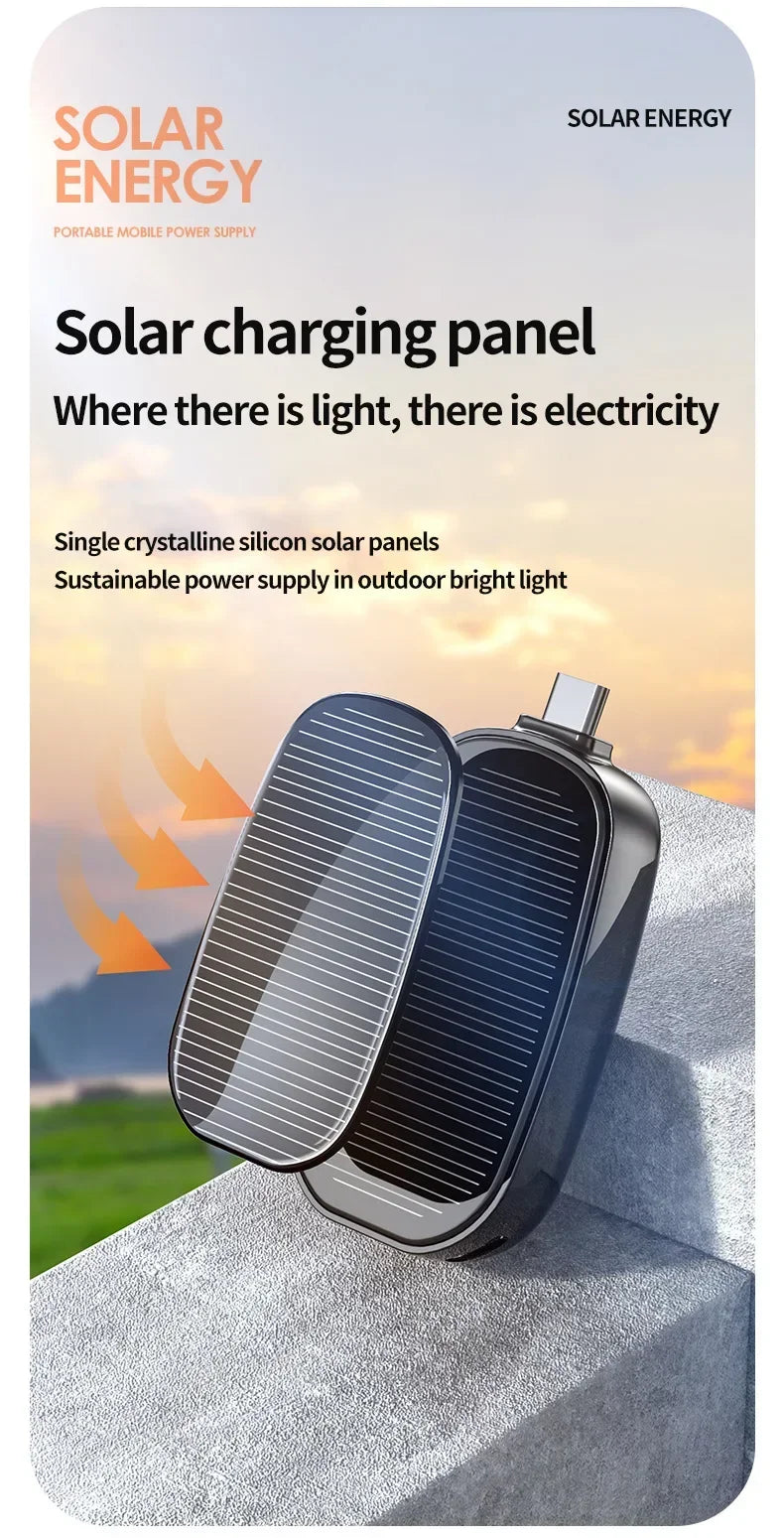 Mini llavero Pwerbank nuevo banco de energía Solar-MovilExpressShop