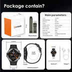 Smartwatch IP67 rastreador de ejercicios impermeable con más de 150 deportes monitoreo del sueño carga inalámbrica     Reloj AMOLED