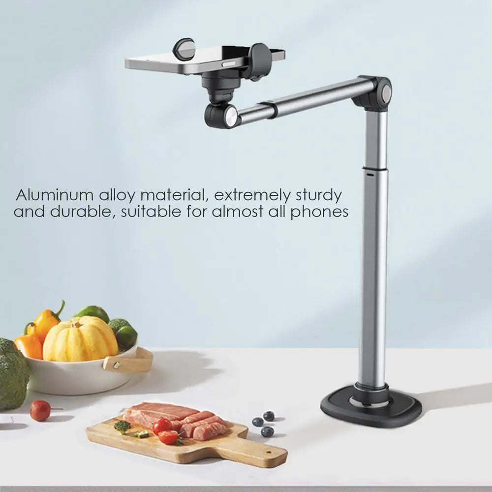 Soporte de escritorio de aluminio giratorio de 360 grados para fotografía Blogging en línea, trípode superior para teléfono-MovilExpressShop