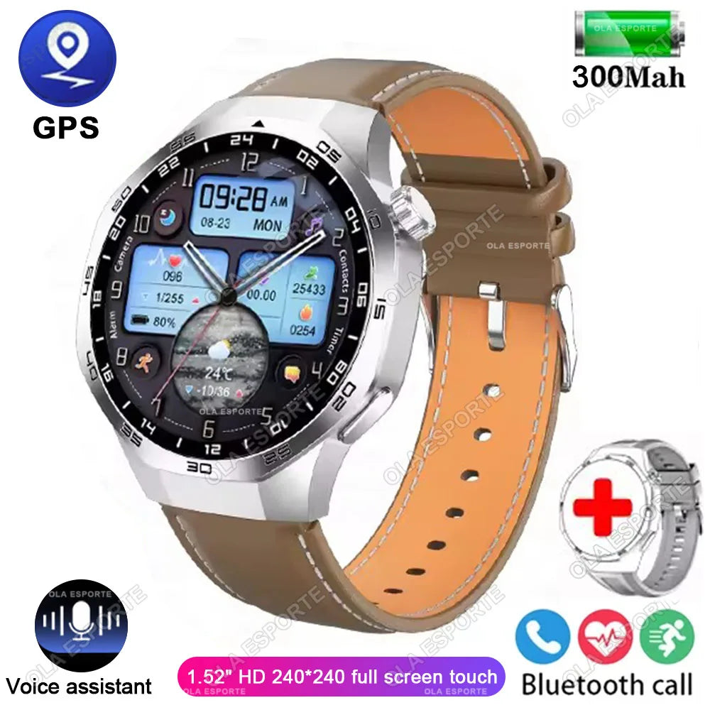 Reloj inteligente GT5 Pro, reloj deportivo GPS para hombres y mujeres, pantalla táctil AMOLED, llamadas telefónicas Bluetooth, reloj inteligente de pulsera resistente al agua para Fitness
