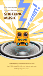 Buho Altavoz Bluetooth inalámbrico TK-200, minialtavoces portátiles impermeables IP65, compatible con tarjeta de memoria, estéreo HiFi, altavoces de graves pesados-MovilExpressShop