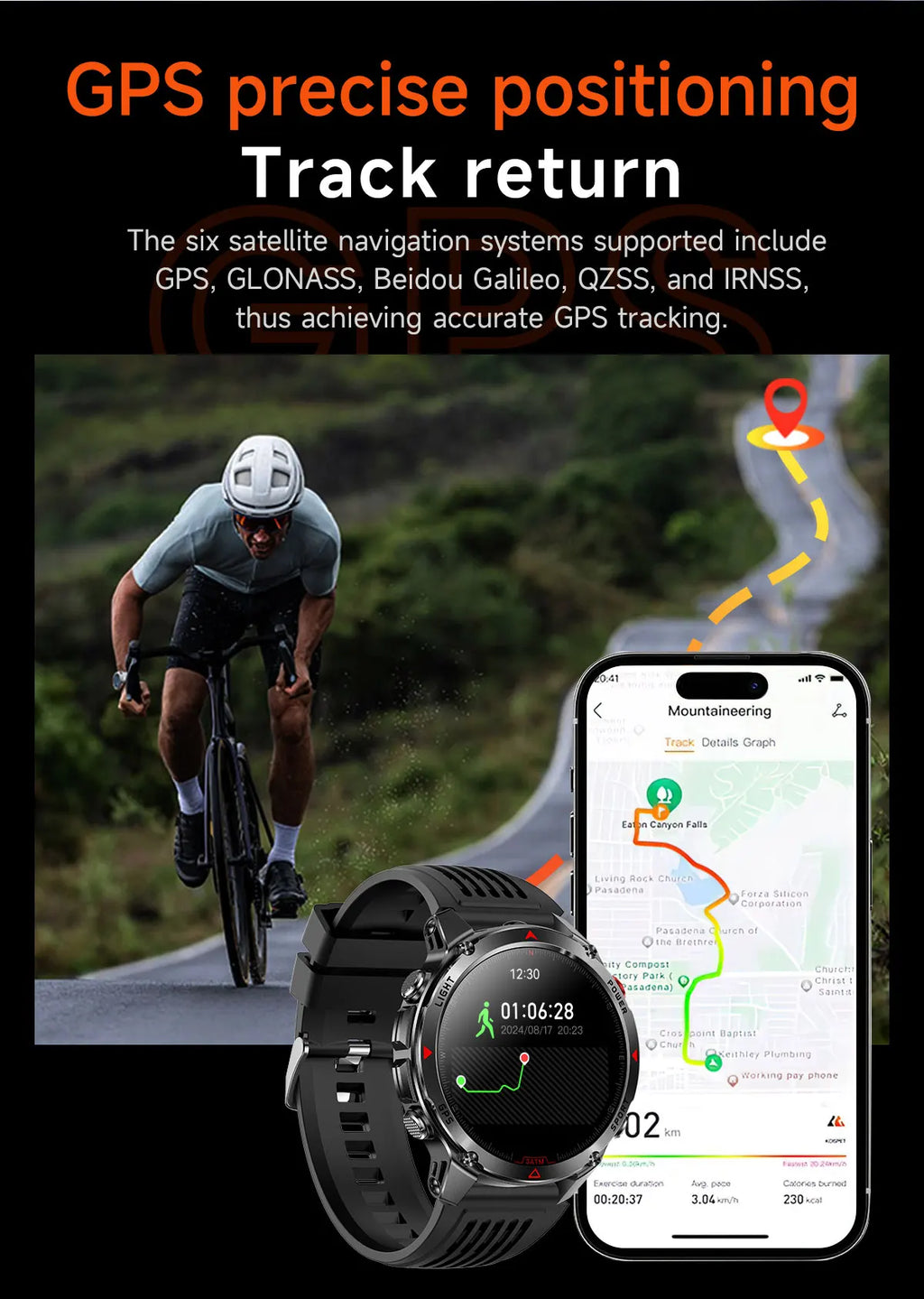 GUHUAVMI 2025 – Smartwatch Deportivo Grado Militar-MovilExpressShop