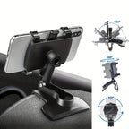 360 Degree Rotation Car Phone Holder Stand Universal GPS Bracket Dashboard Clip Mount Car Mobile Phone Support in Car For iPhone