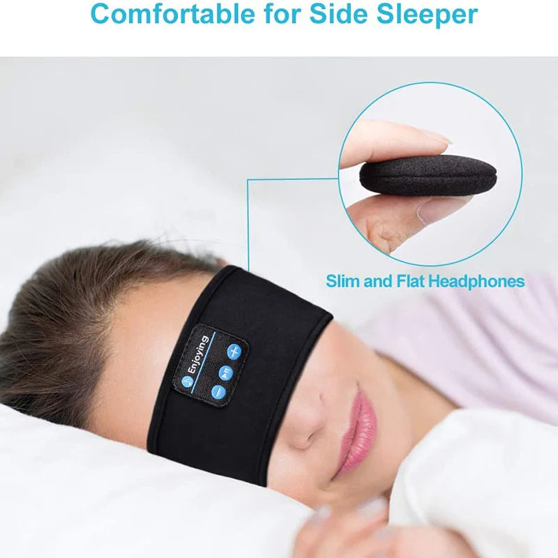 Auriculares inalámbricos para dormir, diadema deportiva, máscara de ojos para dormir, auriculares de viaje-MovilExpressShop