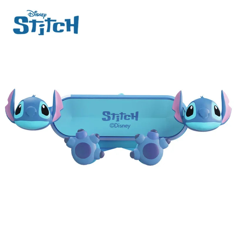 Soporte de teléfono de coche Disney Stitch para soporte GPS soporte de dibujos animados antideslizante a prueba de golpes soporte giratorio accesorios móviles