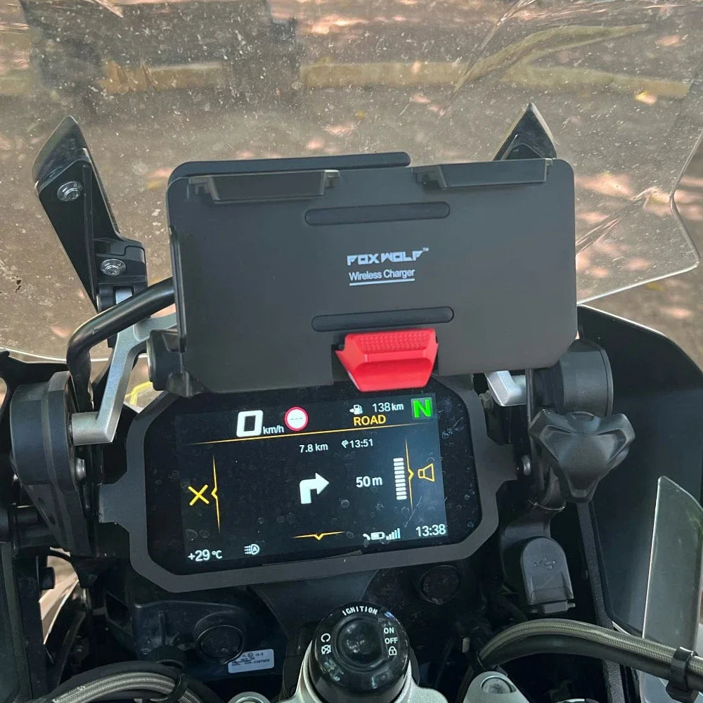 Accesorios para motocicleta, soporte para teléfono, cargador inalámbrico USB de carga rápida para BMW R1300GS R1300 GS R 1300 GS r1300gs, nuevo