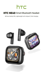 [Pantalla Ultra HD] auriculares HTC NE40 Bluetooth V6 TWS auriculares inalámbricos deportivos traductor AI auricular micrófono de reducción de ruido en la oreja