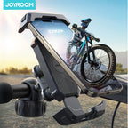 Joyroom Soporte para teléfono antivibración para bicicleta o moto Instalación rápida Soporte para teléfono para motocicleta con amortiguador de vibración para teléfonos de 4,7-7"-MovilExpressShop
