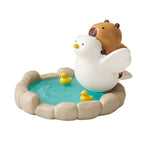 Soporte para teléfono de capibara de cocodrilo, figuritas de animales, decoración de escritorio, soporte para teléfono móvil, modelo de capibara creativo de dibujos animados, juguete