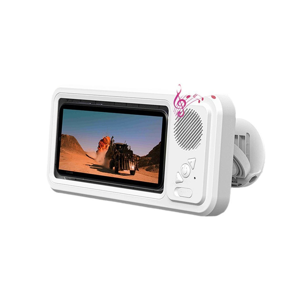 Soporte para teléfono de ducha con Altavoz Bluetooth IPX4, resistente al agua, antiniebla, pantalla táctil, soporte para teléfono de montaje en pared para ducha y baño 
 ?-MovilExpressShop