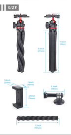 WEYLLAN DT45 Mini trípode de escritorio Control remoto carga máxima 2kg soporte portátil para cámara GoPro iPhone Xiaomi Huawei-MovilExpressShop