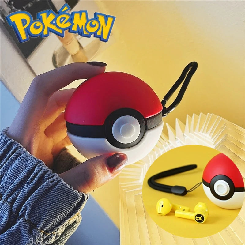 Pokemon Pikachu auriculares inalámbricos Bluetooth 5,0 auriculares Control táctil micrófono regalos universales deporte reducción de ruido-MovilExpressShop