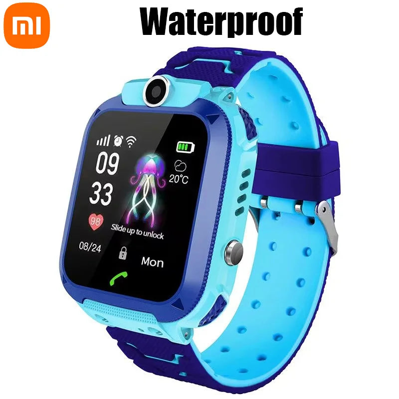 Xiaomi niños 5G reloj inteligente SOS ubicación GPS tarjeta Sim llamada niño reloj inteligente cámara impermeable niños niñas regalo para IOS Android