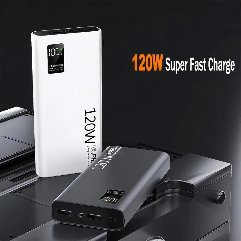 VIVO 120W Power Bank 50000mAh alta capacidad carga rápida Powerbank cargador de batería portátil para iPhone Samsung Huawei etc...-MovilExpressShop