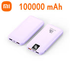 Batería de carga súper rápida Xiaomi 120W 200000 Banco de energía mAh 100000 Pantalla digital cuadrada portátil liviana de alta capacidad mAh-MovilExpressShop