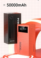 Banco de energía de carga portátil de gran capacidad de 50000mAh con 6 interfaces que soporta carga rápida de 120W adecuado para Xiaomi iPhone