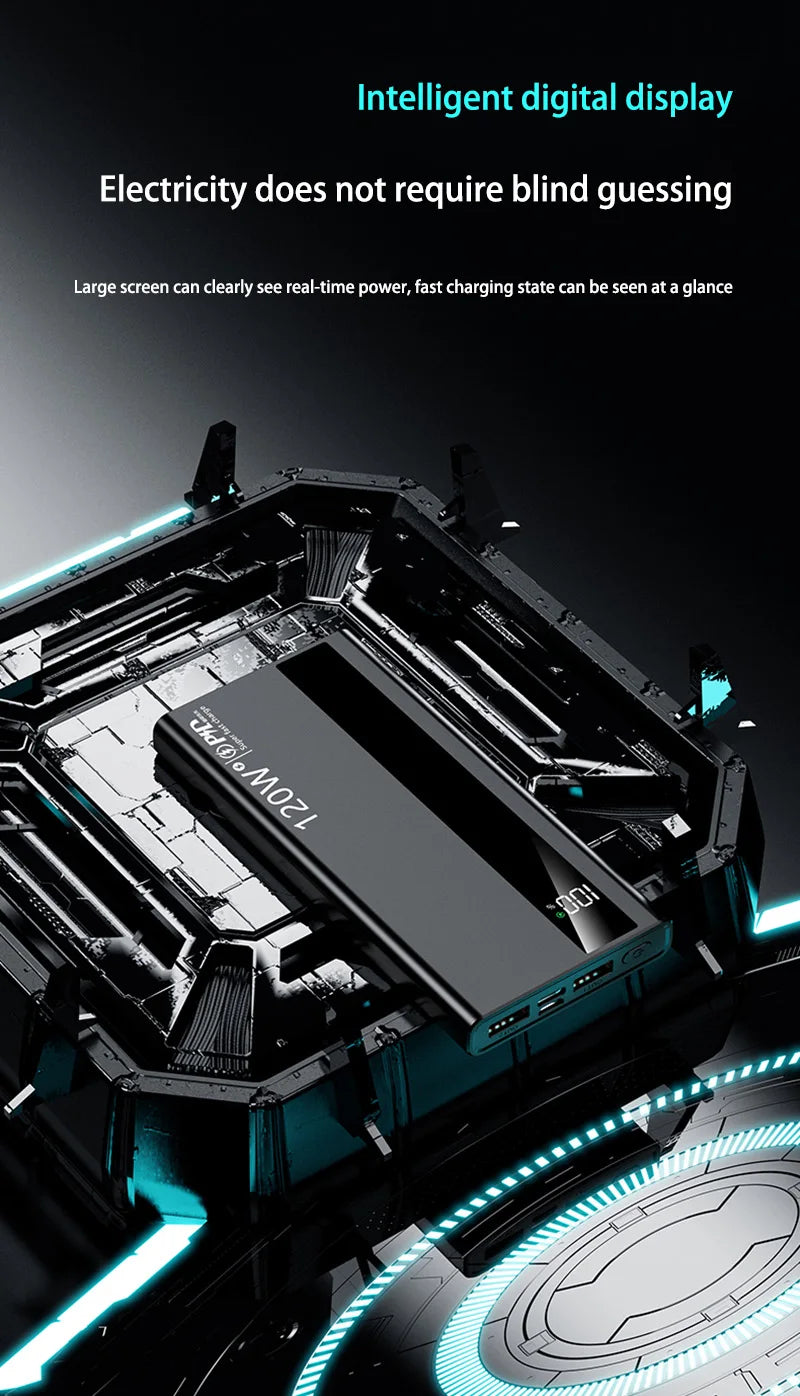 Xiaomi 500000mAh PowerBank de alta capacidad 120W carga súper rápida batería externa portátil Powerbank para Iphone Samsung Huawei