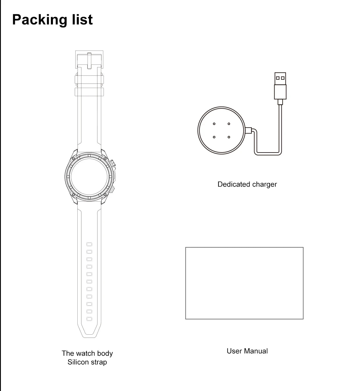 Nuevo reloj inteligente AMOLED con reproductor de vídeo con memoria de 4GB con GPS, mapas sin conexión, reloj inteligente deportivo militar para hombres, pulsera impermeable para nadar de 30m