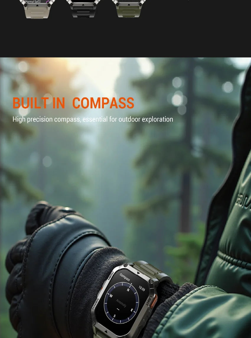 Blackview 2025 reloj inteligente para exteriores 900mAh W70 Pro 2,01 ''pantalla TFT HD-MovilExpressShop