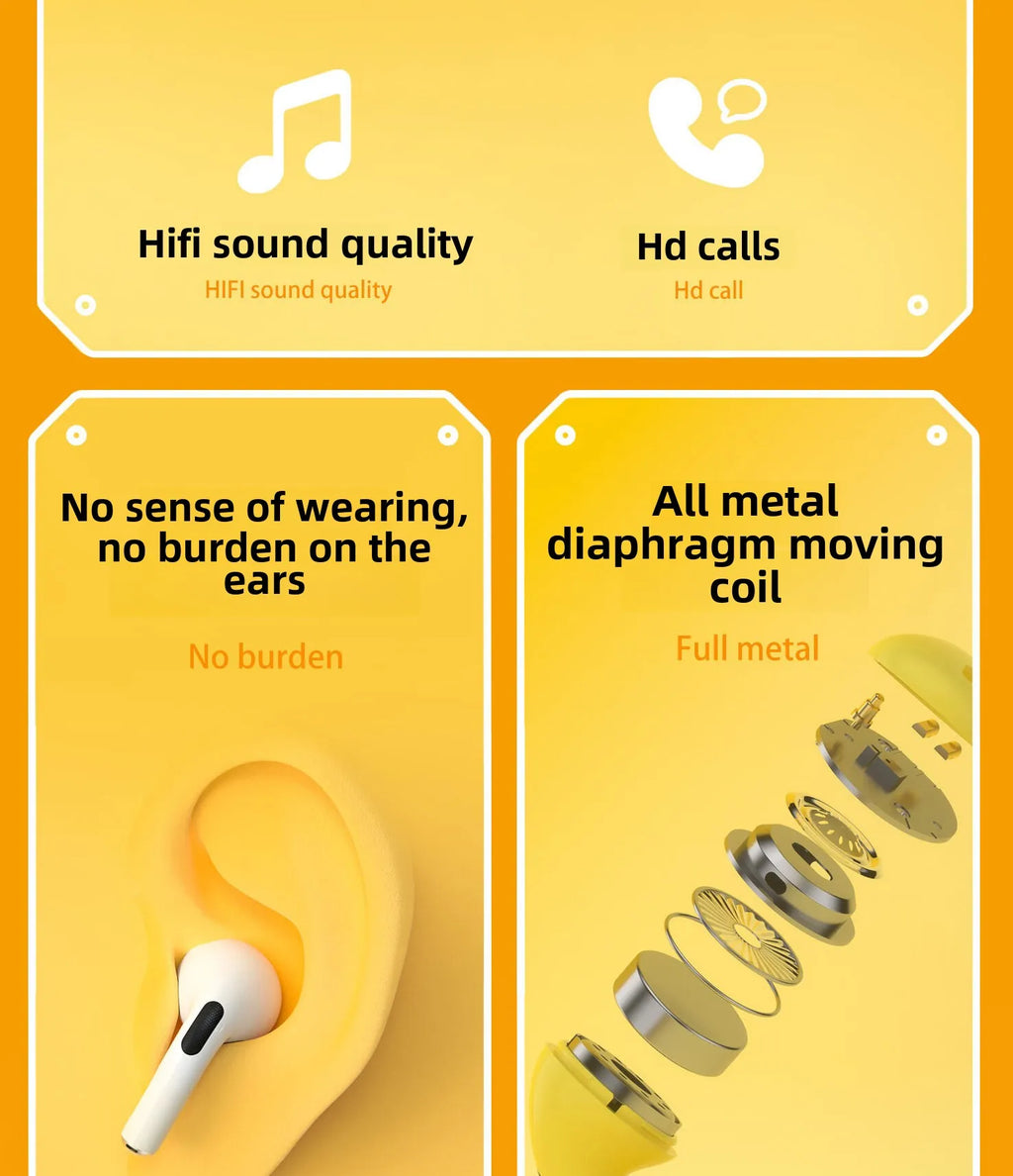 Pokemon Pikachu 5,0 inalámbrico Bluetooth deportes reducción de ruido auriculares táctiles con micrófono estuche de carga auriculares manos libres lindo-MovilExpressShop