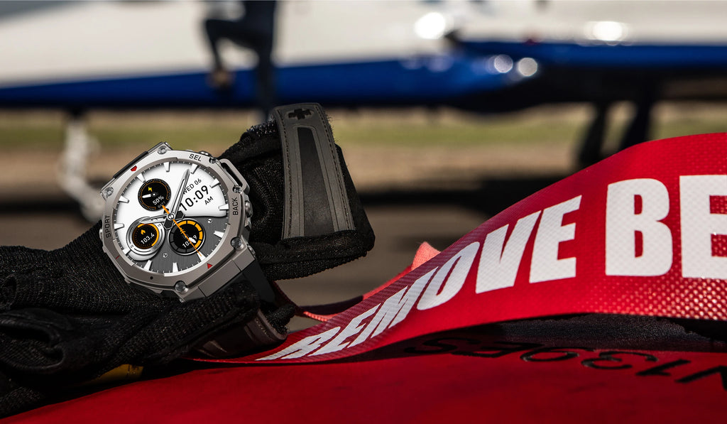 2025 nuevo reloj inteligente militar con llamada Bluetooth, brújula GPS integrada, altímetro barométrico, relojes inteligentes deportivos impermeables 10ATM para hombres