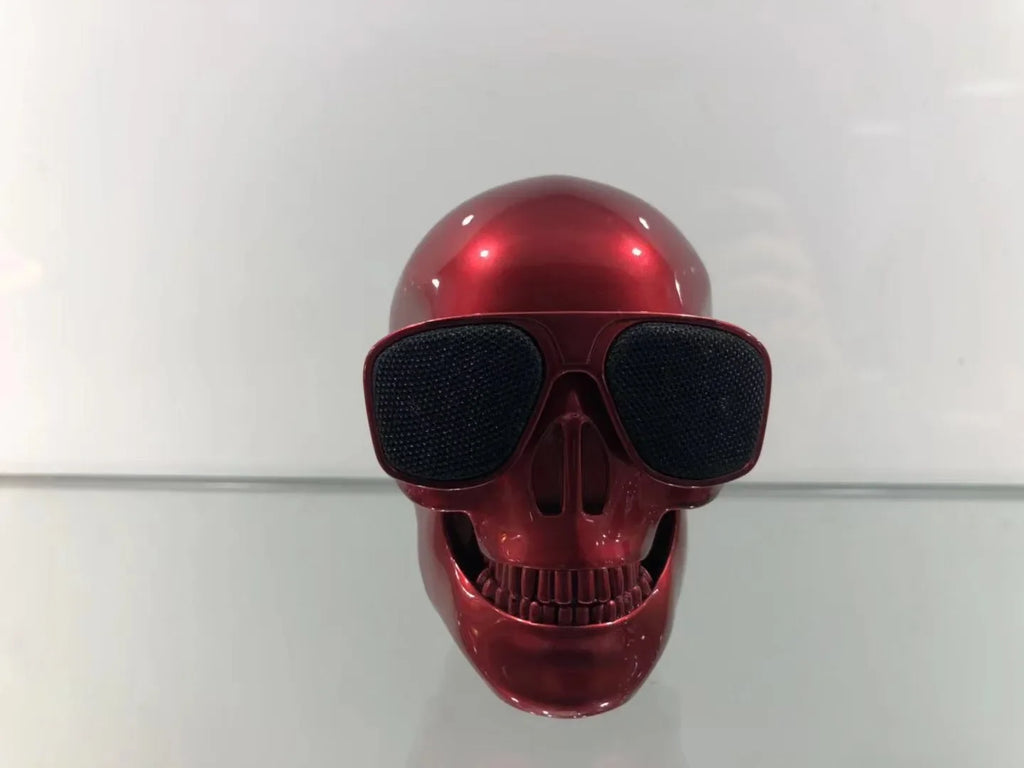 Altavoces portátiles Mini Calavera, inalámbricos por Bluetooth, con dibujos animados de huesos, cabeza fantasma pequeña, Compatible con música estéreo de 5W Hd-MovilExpressShop