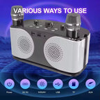Altavoz Bluetooth inalámbrico portátil para Karaoke, máquina De micrófono, Subwoofer, caja De sonido potente, música, Caixa De Som Bocina Audio-MovilExpressShop