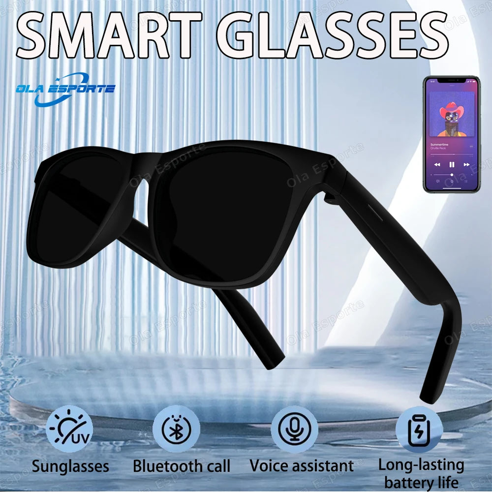Nuevas gafas inteligentes inalámbricas con Bluetooth con Anti-UV, gafas de llamada, hombres y mujeres-MovilExpressShop