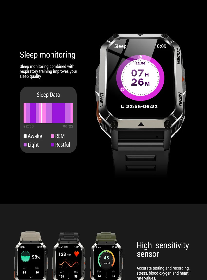 Blackview 2025 reloj inteligente para exteriores 900mAh W70 Pro 2,01 ''pantalla TFT HD-MovilExpressShop