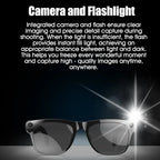 Gafas inteligentes Bluetooth, reconocimiento de objetos, traducción AI, con cámara para tomar fotos, asistente de voz, llamadas y música-MovilExpressShop