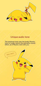 Pokemon Pikachu auriculares inalámbricos Bluetooth 5,0 auriculares Control táctil micrófono regalos universales deporte reducción de ruido-MovilExpressShop