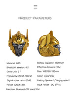 Altavoz inalámbrico con Bluetooth, dispositivo multifuncional para exteriores, transformador Optimus Prime, tarjeta TF, Radio FM, Subwoofer, regalo para ordenador