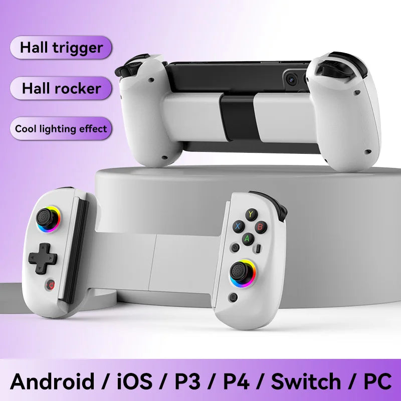 Controlador de juego de estiramiento para teléfono móvil D9, inalámbrico, Bluetooth, PC, tableta para Switch/PS3/PS4, controlador somatosensorial de doble salón-MovilExpressShop