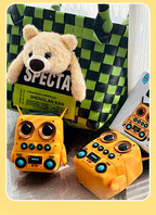 Buho Altavoz Bluetooth inalámbrico TK-200, minialtavoces portátiles impermeables IP65, compatible con tarjeta de memoria, estéreo HiFi, altavoces de graves pesados-MovilExpressShop