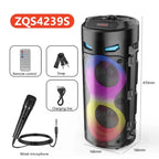 Altavoz Bluetooth portátil de baile cuadrado grande, columna de barra de sonido con luz LED colorida, caja de sonido KTV, Subwoofer Inalámbrico, Boombox de alta fidelidad-MovilExpressShop