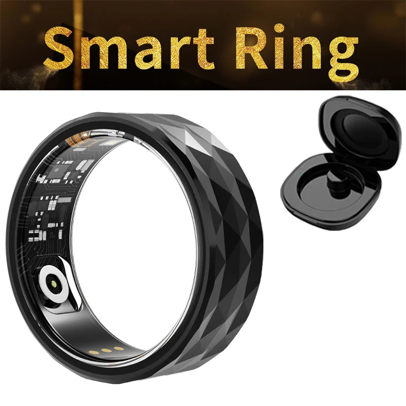 Smart Ring 2024 – Monitor de temperatura corporal, resistente al agua, compatible con Android e iOS-MovilExpressShop